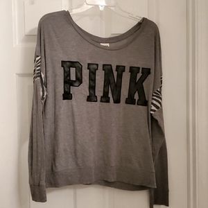 PINK shirt gray with zebra